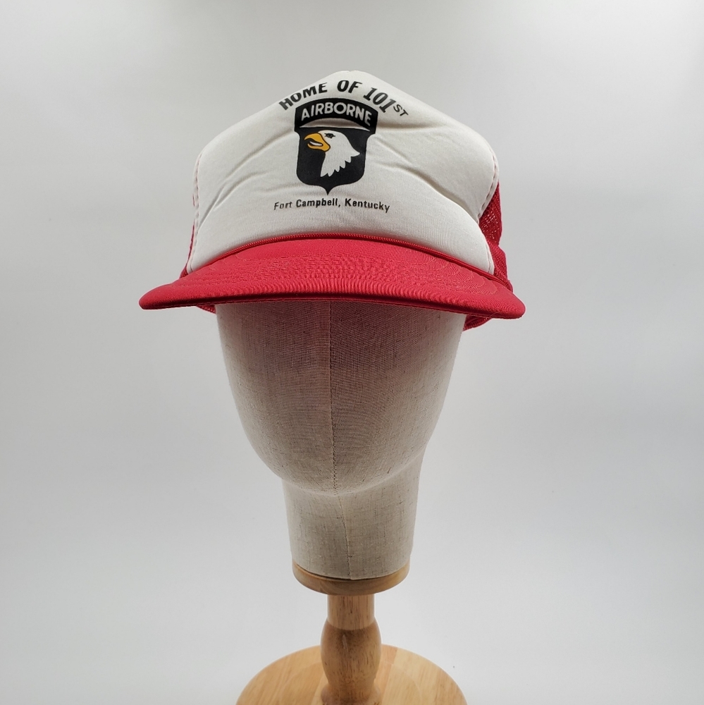 Home of the 101st Airborn Division Fort Campbell KY Vintage Mesh Snap Back Hat